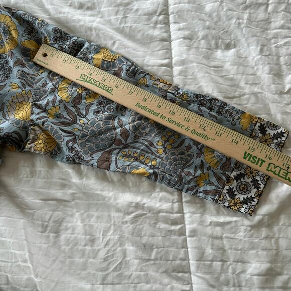 Exclusively for Signals Tunic Top Women's XL Floral India Boho Asymmetric Hem - Picture 9 of 9